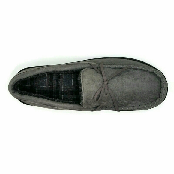 Homitem Mens Moccasin Slipper Anti-Slip House Shoe - Picture 4 of 12